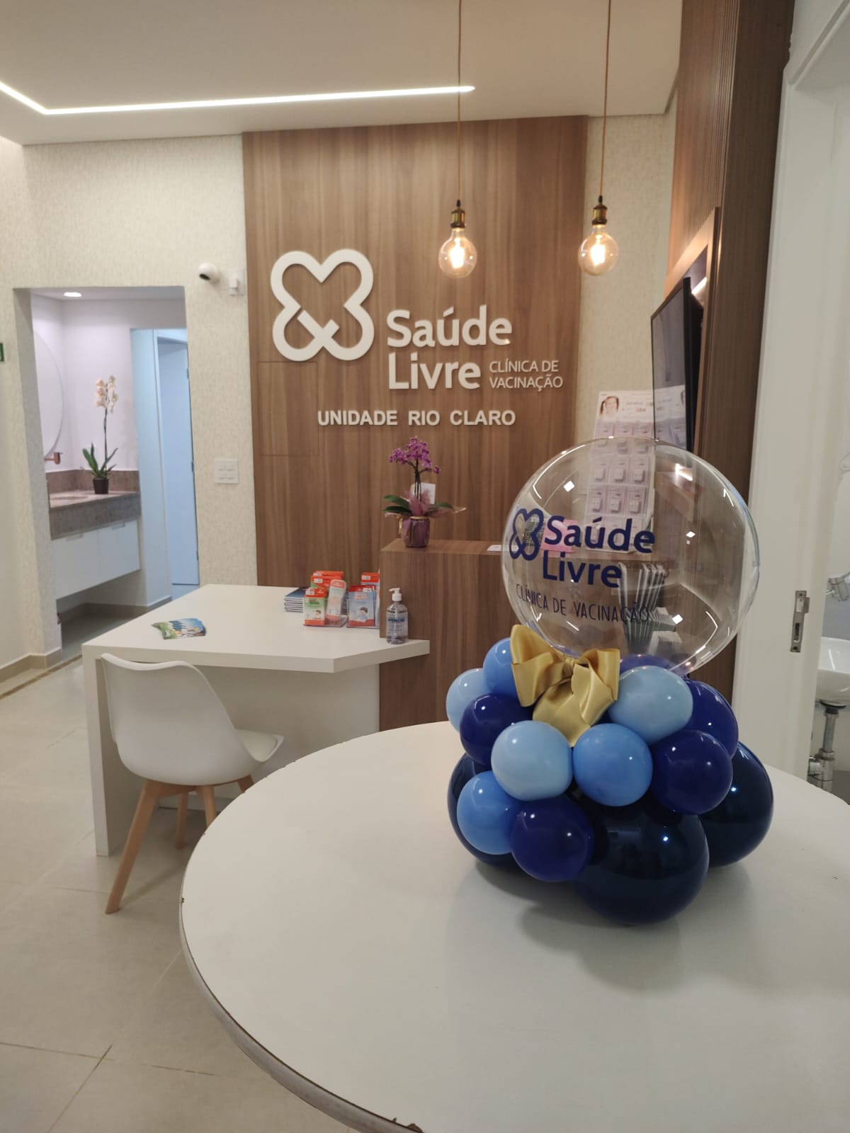 Recepção da unidade Saúde Livre Rio Claro